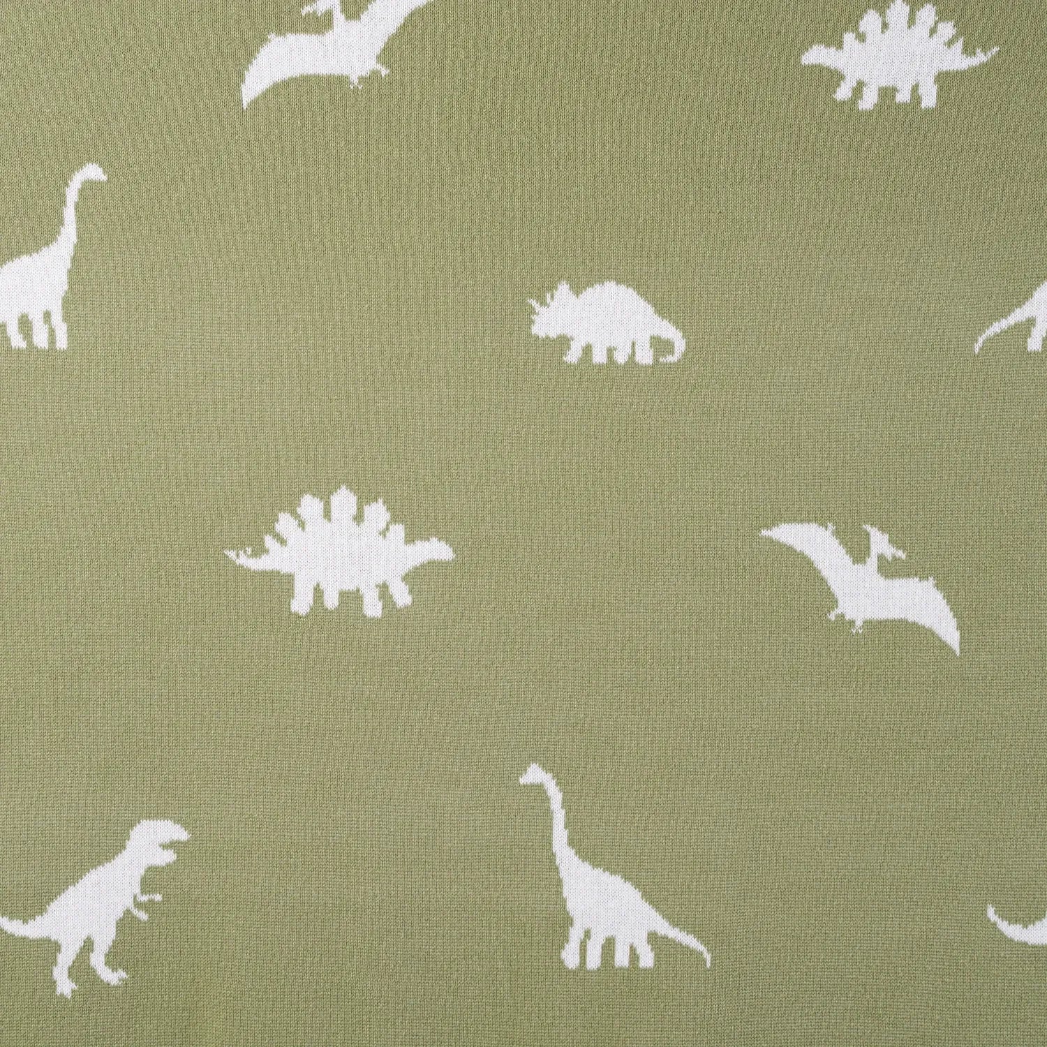 Dinosaur Jacquard Knit Baby Blanket