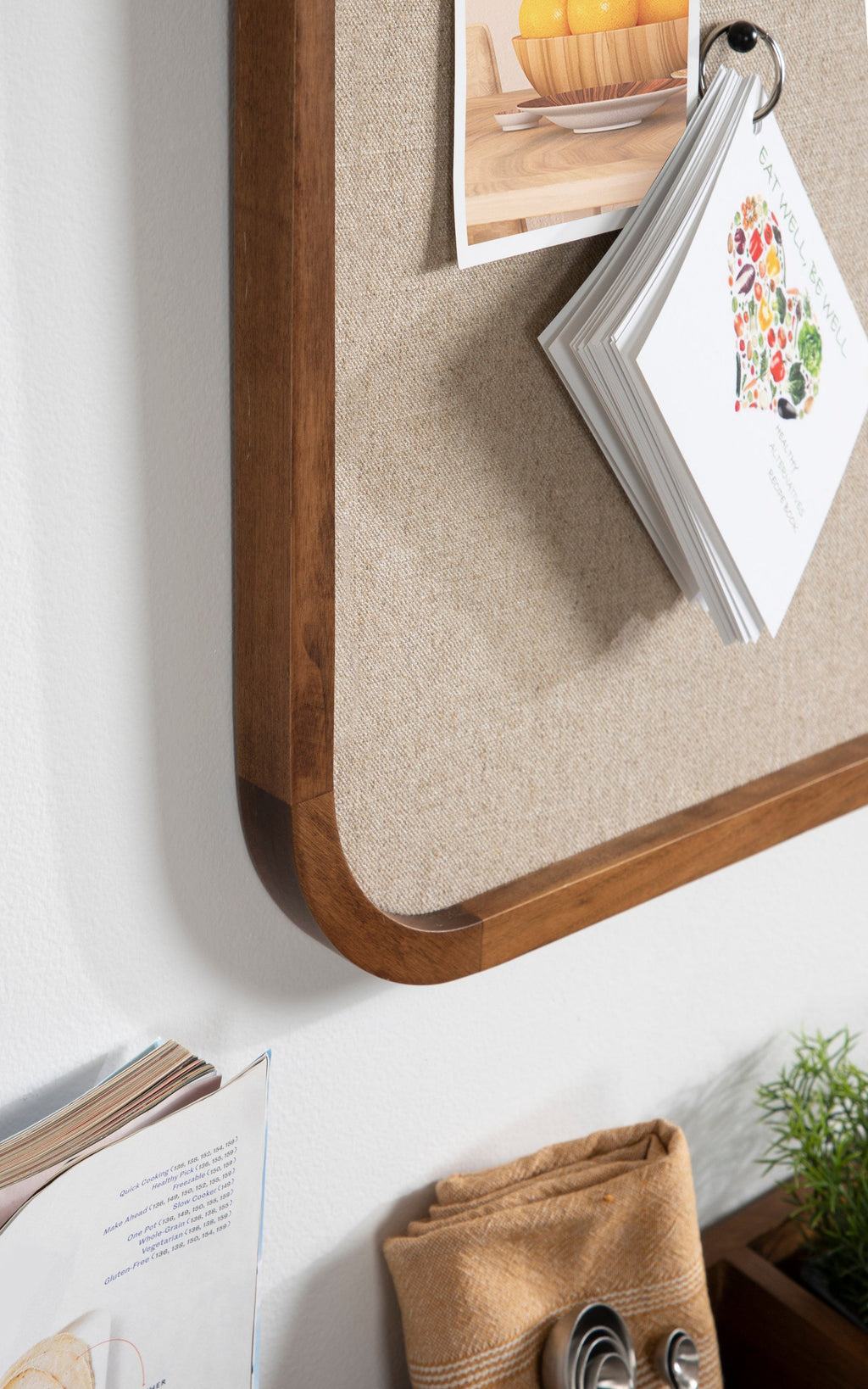 Hutton Wood Framed Fabric Pinboard