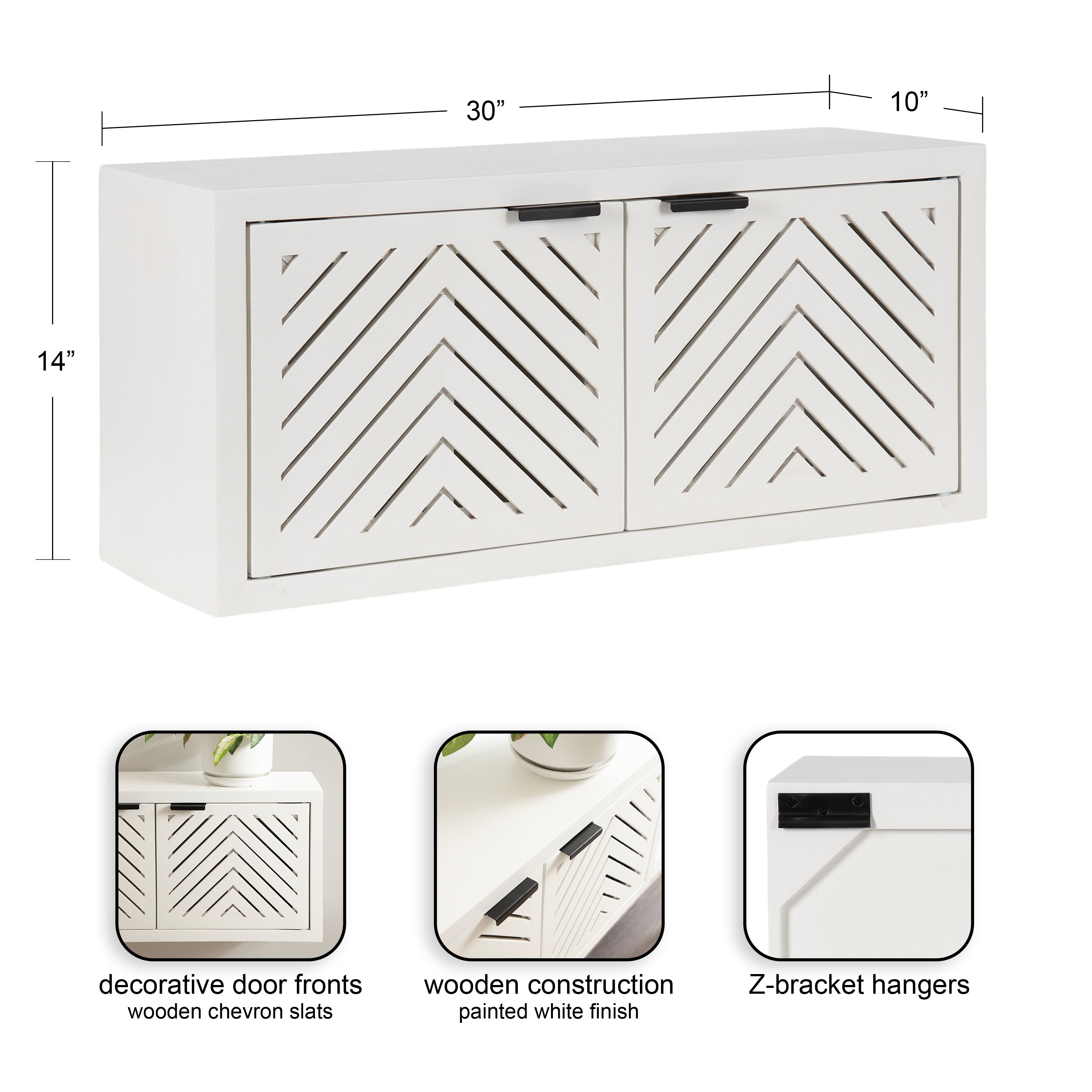 Mezzeta Decorative Wood Wall Cabinet