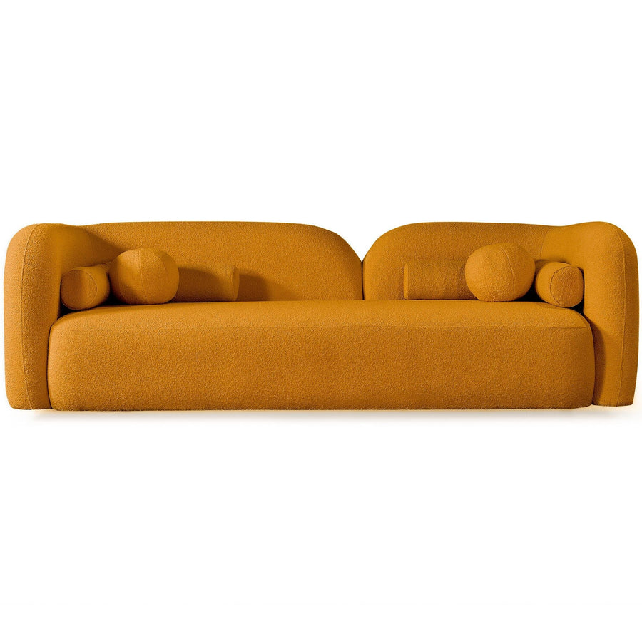 Sculptural Japandi Bouclé Sofa