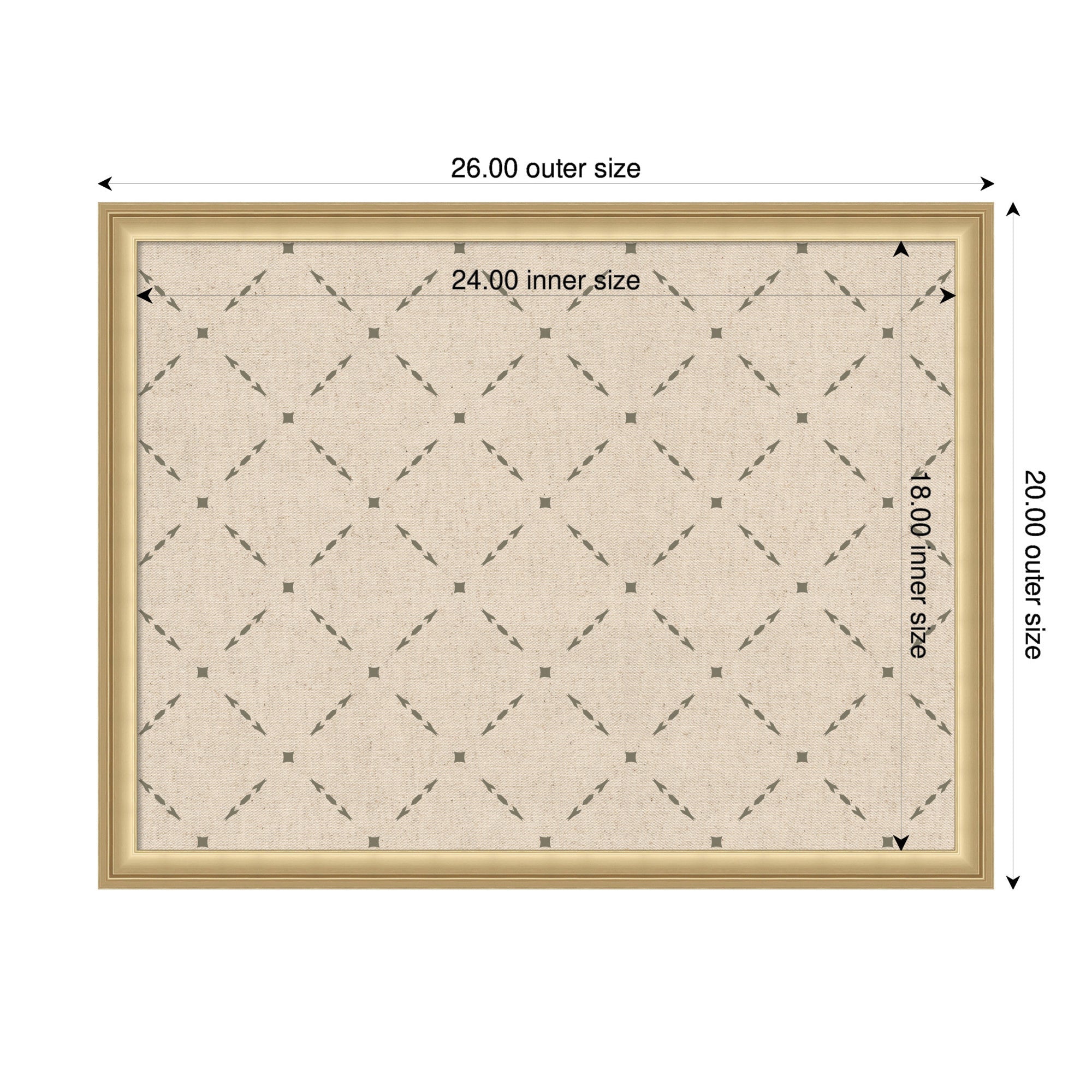 Pinboard Green Lattice Print