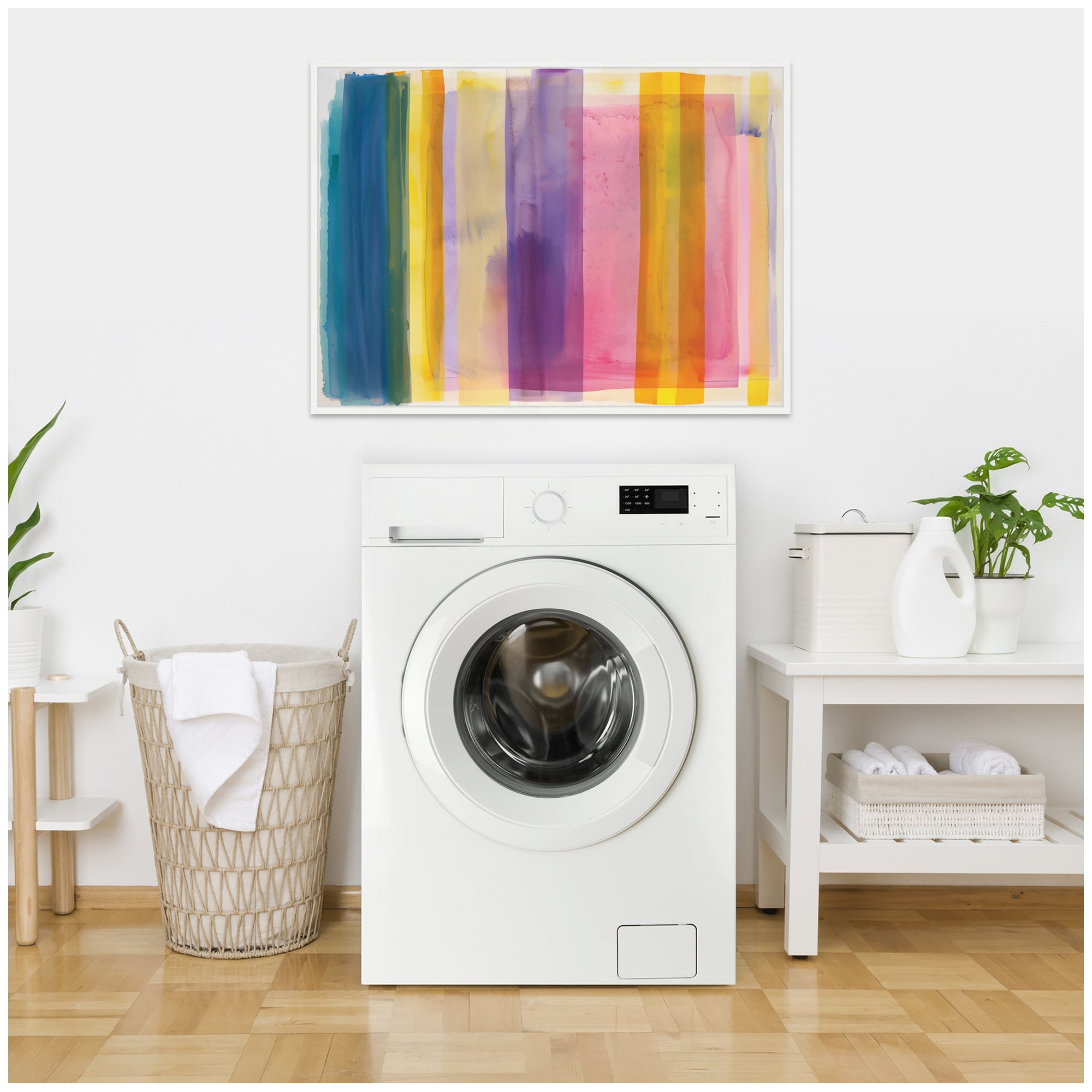 Sylvie Vibrant Lines II Framed Canvas by Amy Lighthall
