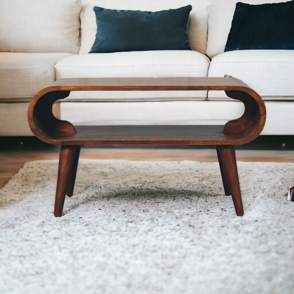 Open Mango Wood Coffee Table