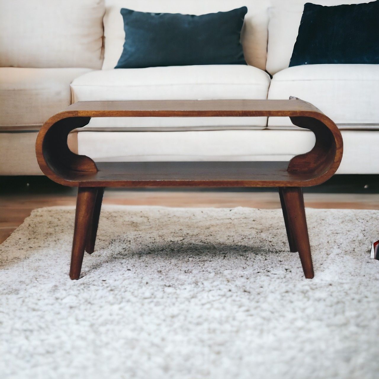 Open Mango Wood Coffee Table