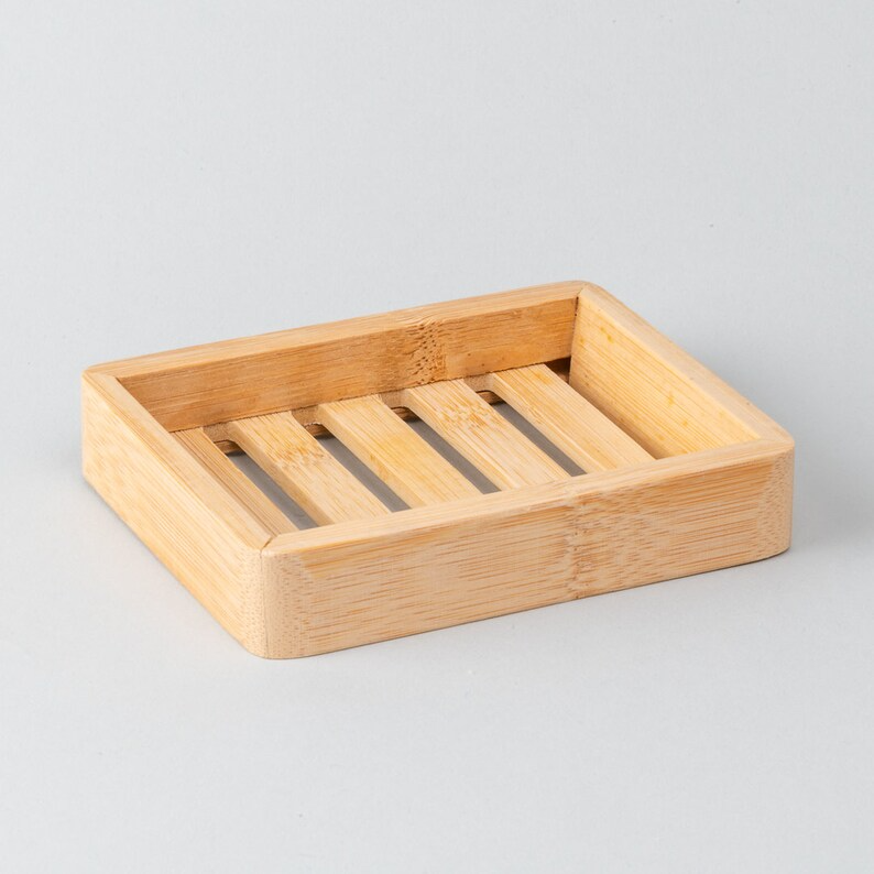 Slotted Wood Soap Bar Dish