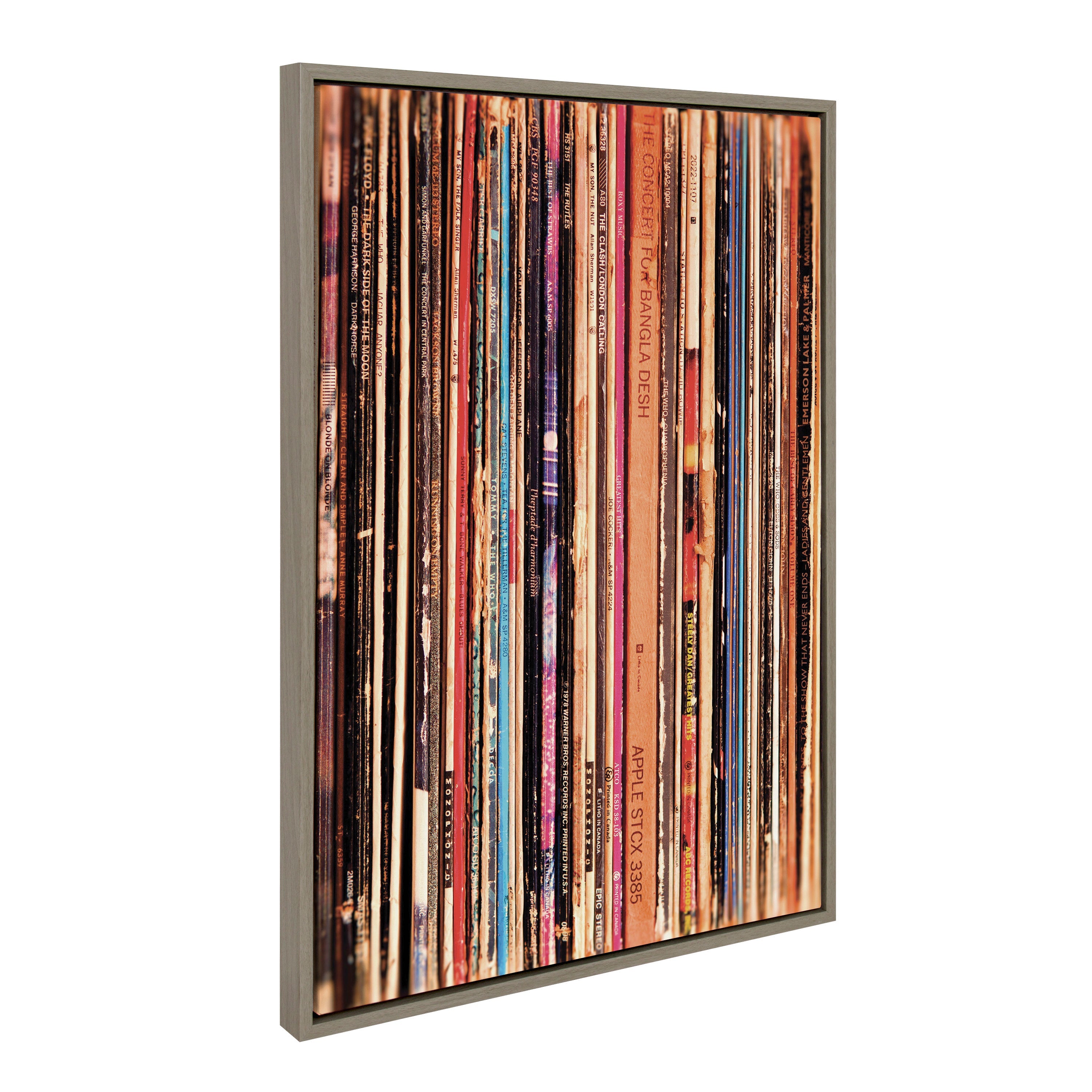 Sylvie Record Player Framed Canvas Set by Various Artists