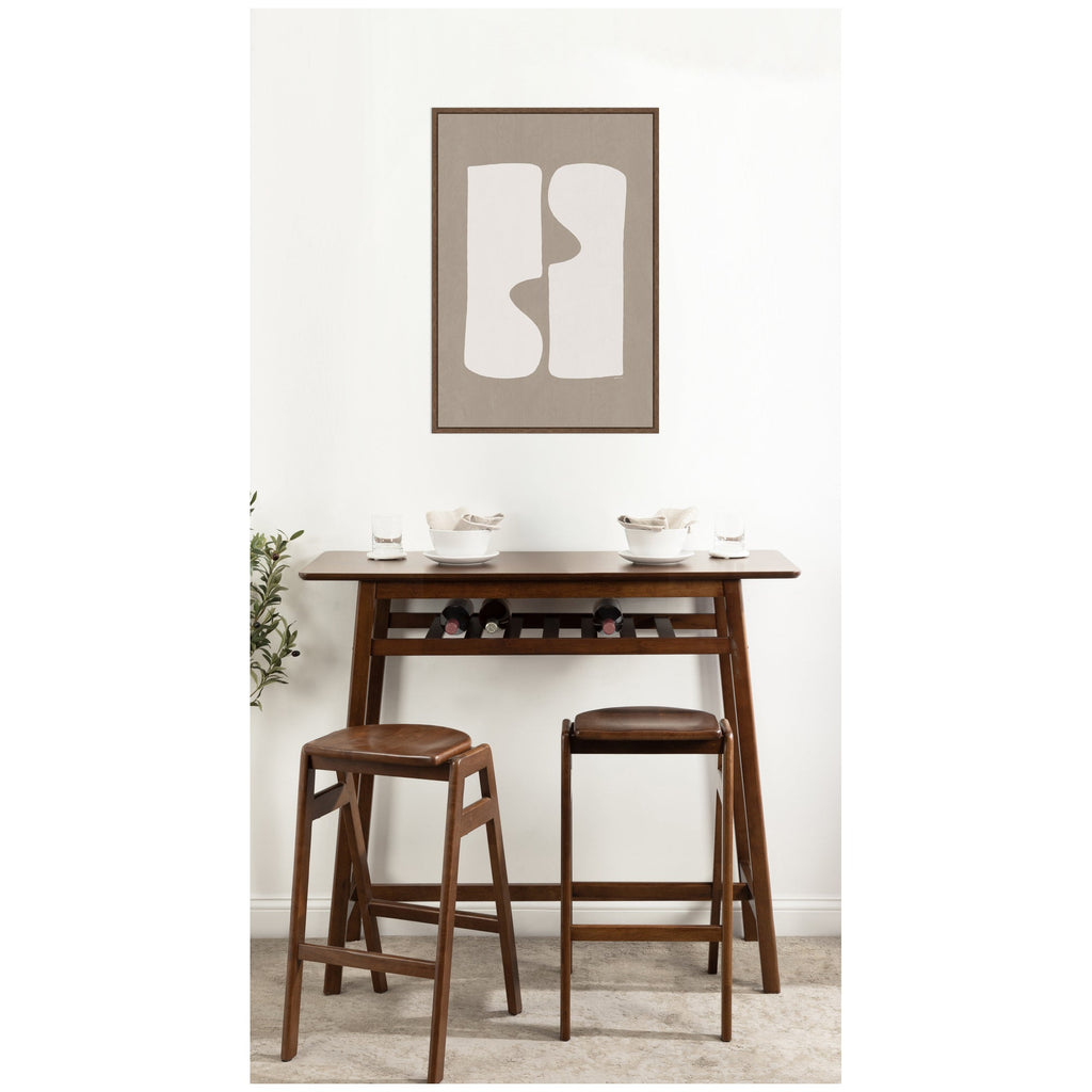 Organic Figures No. 1 by Gabrielly Guedes Framed Canvas Wall Art Print