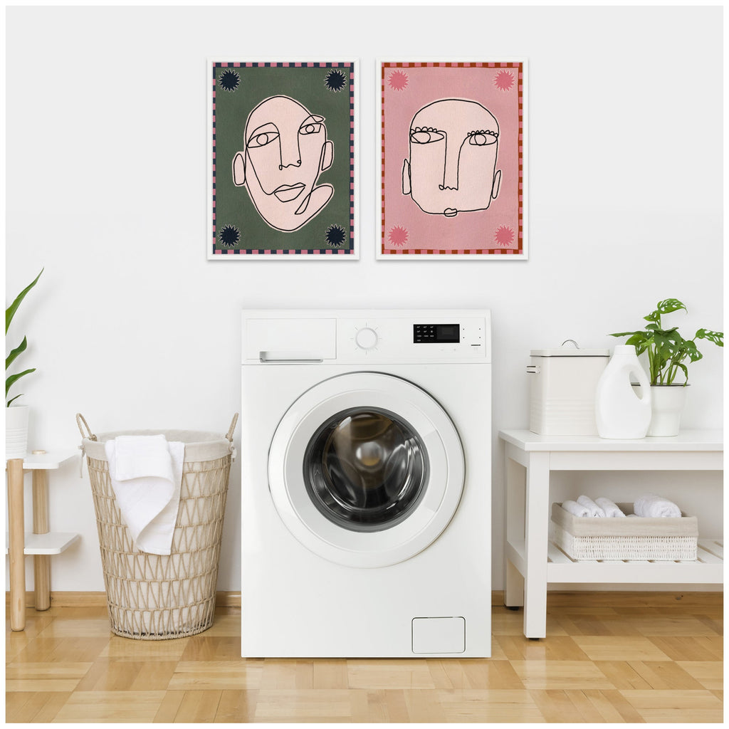 Sylvie Under the Sun 1 and 5 Framed Canvas Art Set by Shatha Al Dafai