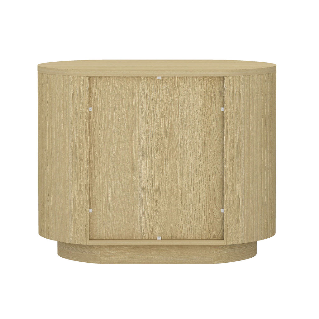 Olivia - Nightstand With 2 Drawers - Oak