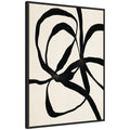 Sylvie Black Twist 1 Framed Canvas by Alicia Bock