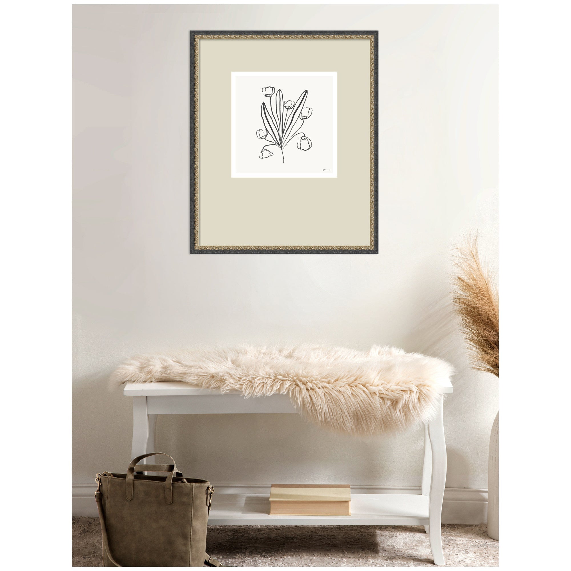 Floral Bouquet by Gabrielly Guedes Framed Wall Art Print