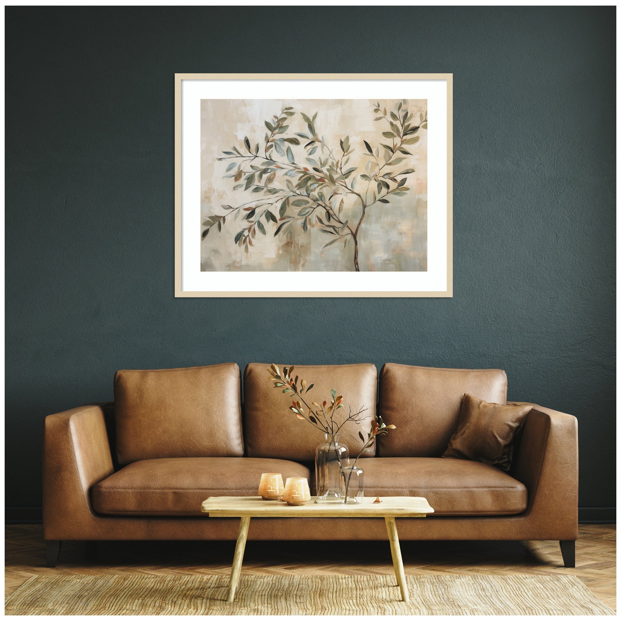 Olive Tree Abstract No. 31 by The Creative Bunch Studio Framed Wall Art Print