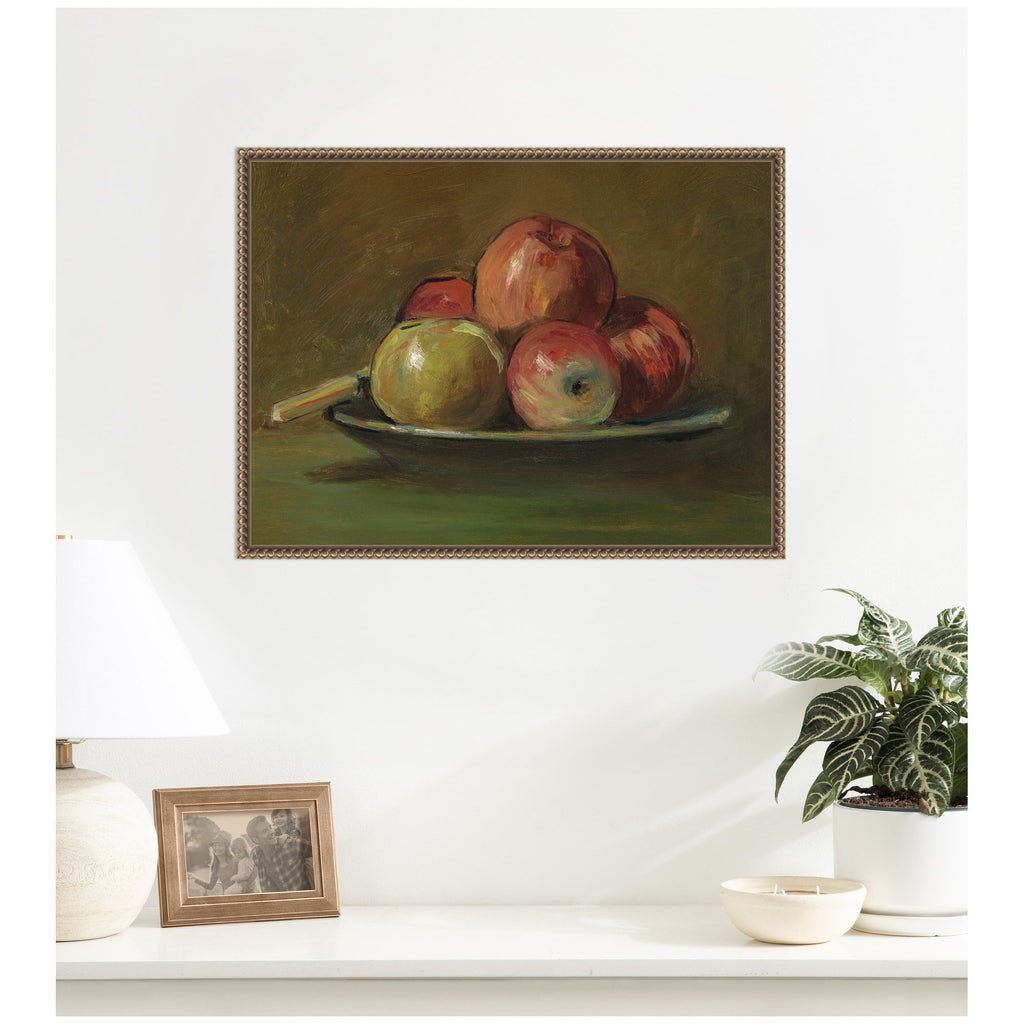 Still Life with Apples circa 1905 George Leslie Hunter by Nostalgia Prints Framed Canvas Wall Art Print