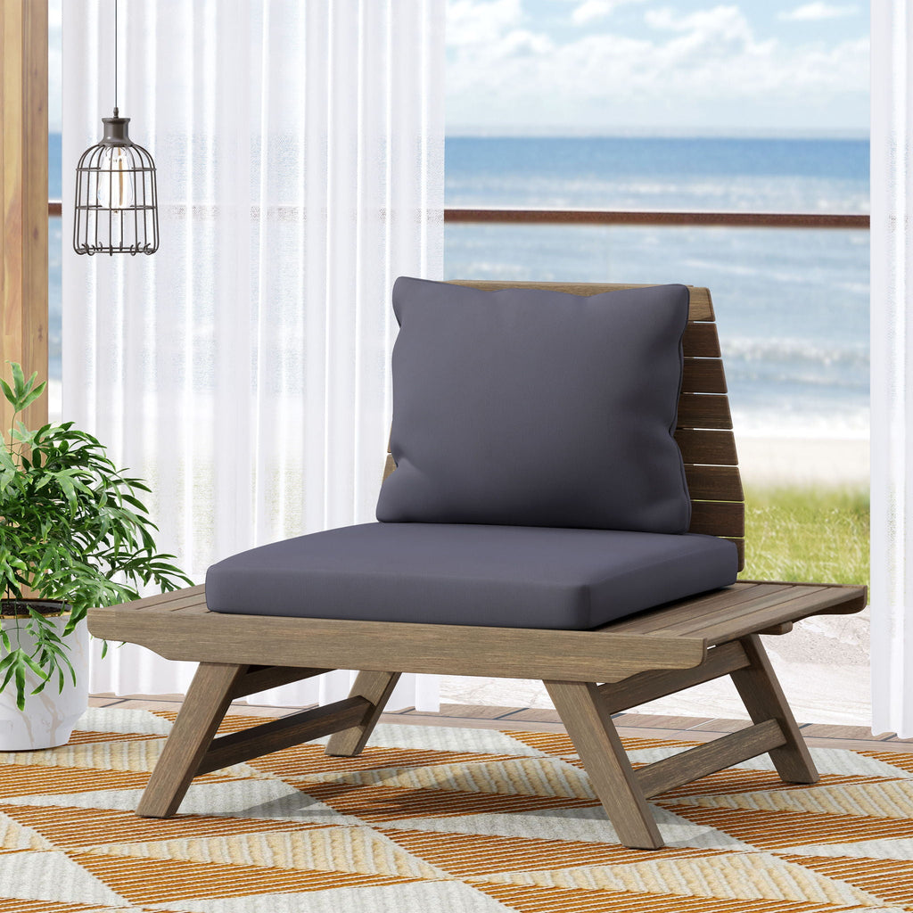 Sedona Outdoor Club Chair With Slatted Design