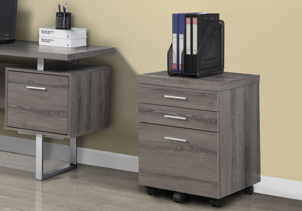Rolling File Cabinet with Storage Drawers & Printer Stand
