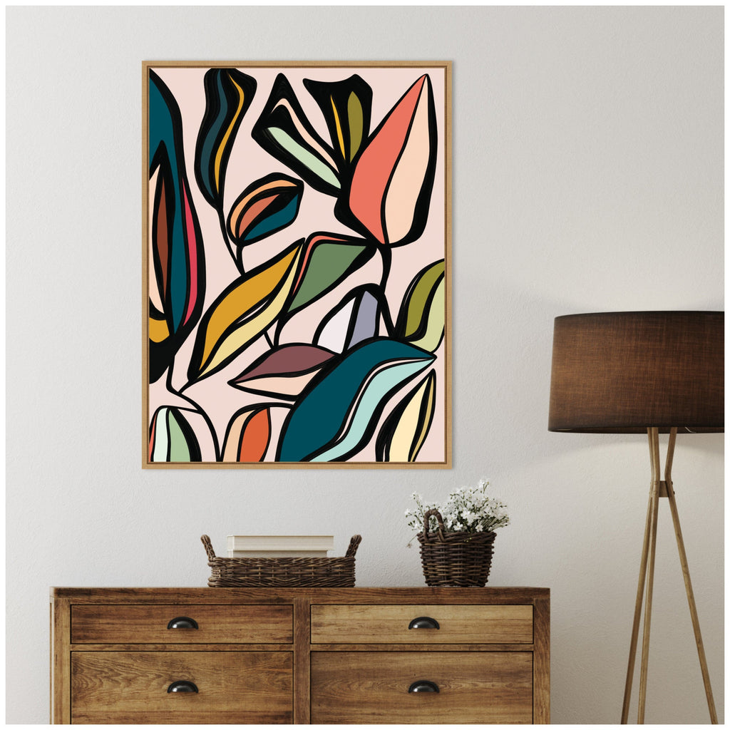 Fanciful Ficus Expansion by Alicia Bock Framed Canvas Wall Art Print