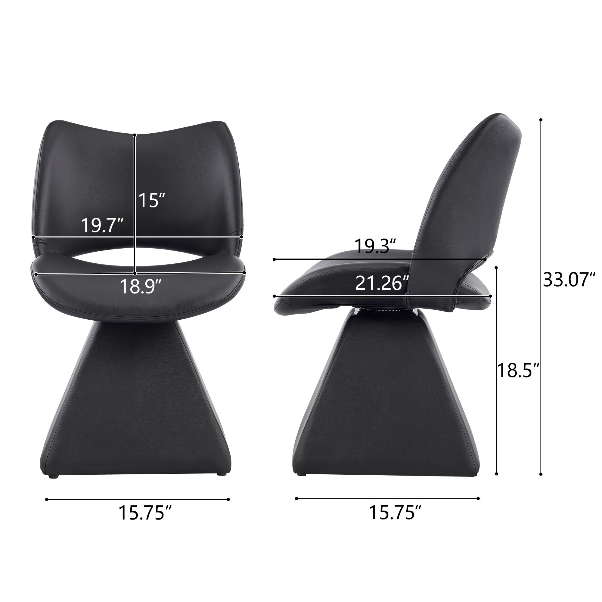 High-Back Swivel Dining Chair