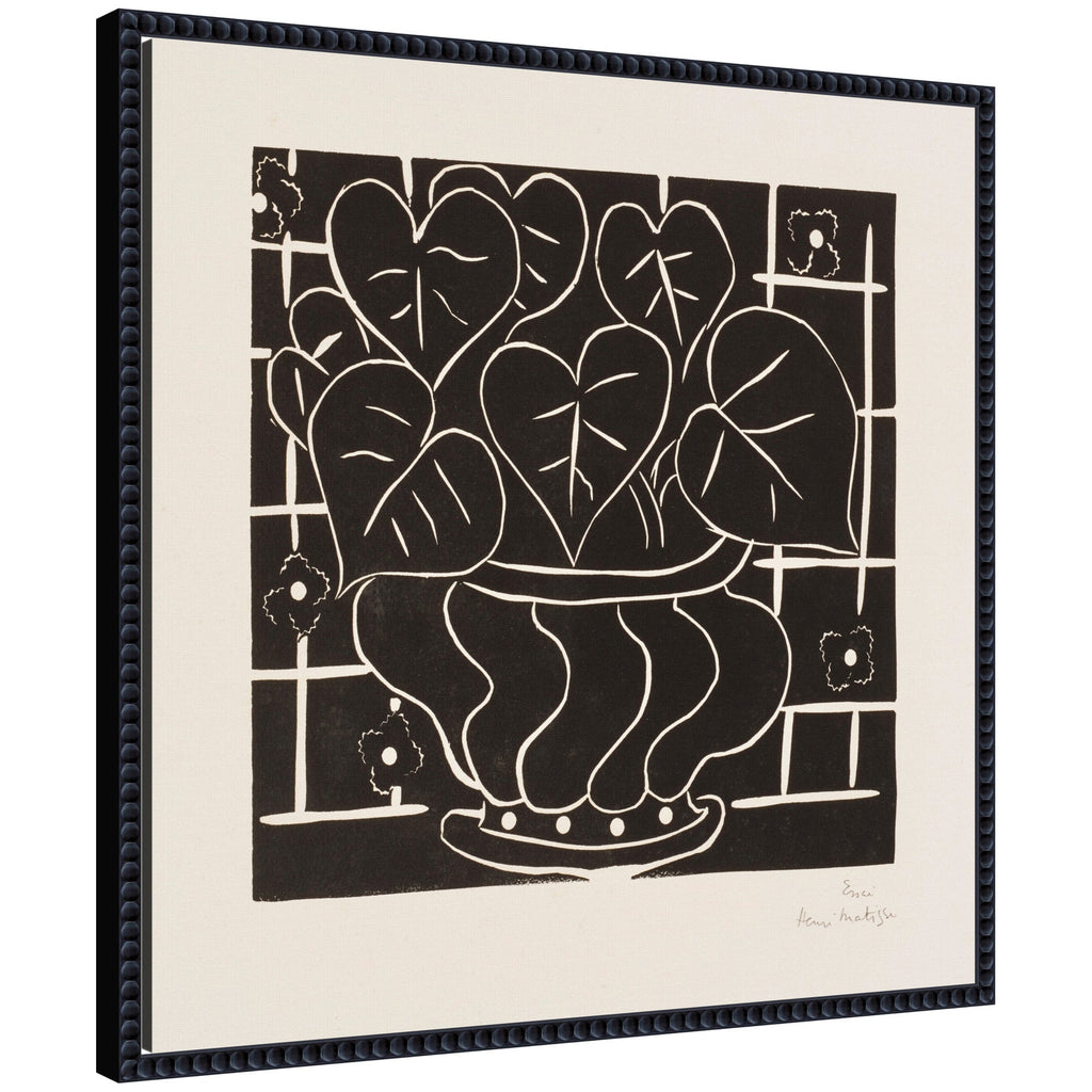 Corbeille de begonias 1938 Henri Matisse by Nostalgia Prints Framed Canvas Wall Art Print