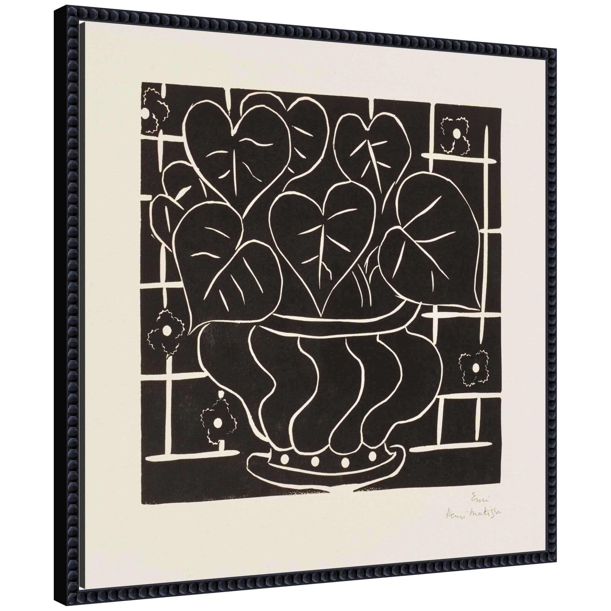 Corbeille de begonias 1938 Henri Matisse by Nostalgia Prints Framed Canvas Wall Art Print