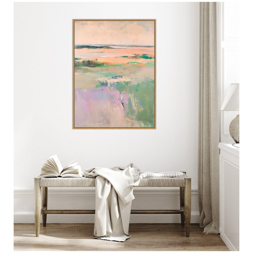 Sylvie Pastel Horizon II Framed Canvas by Amy Lighthall