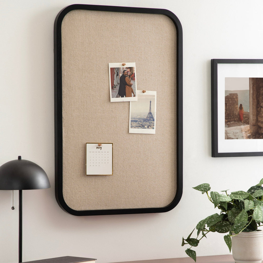 Hutton Wood Framed Fabric Pinboard