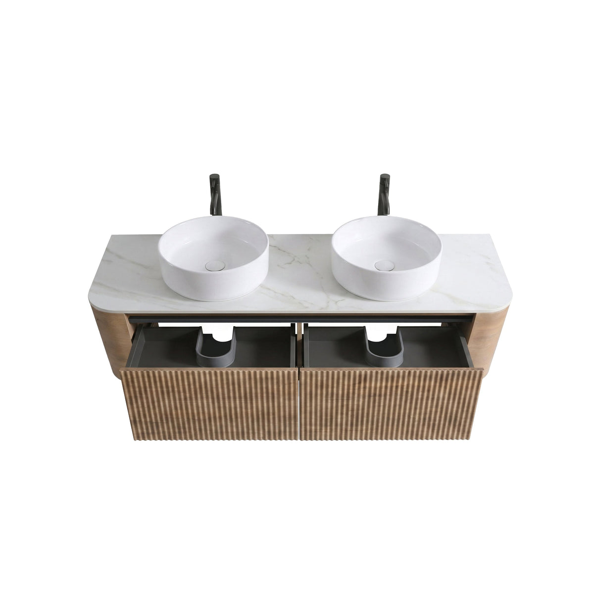 Erba 60-Inch Bathroom Vanity — Honey
