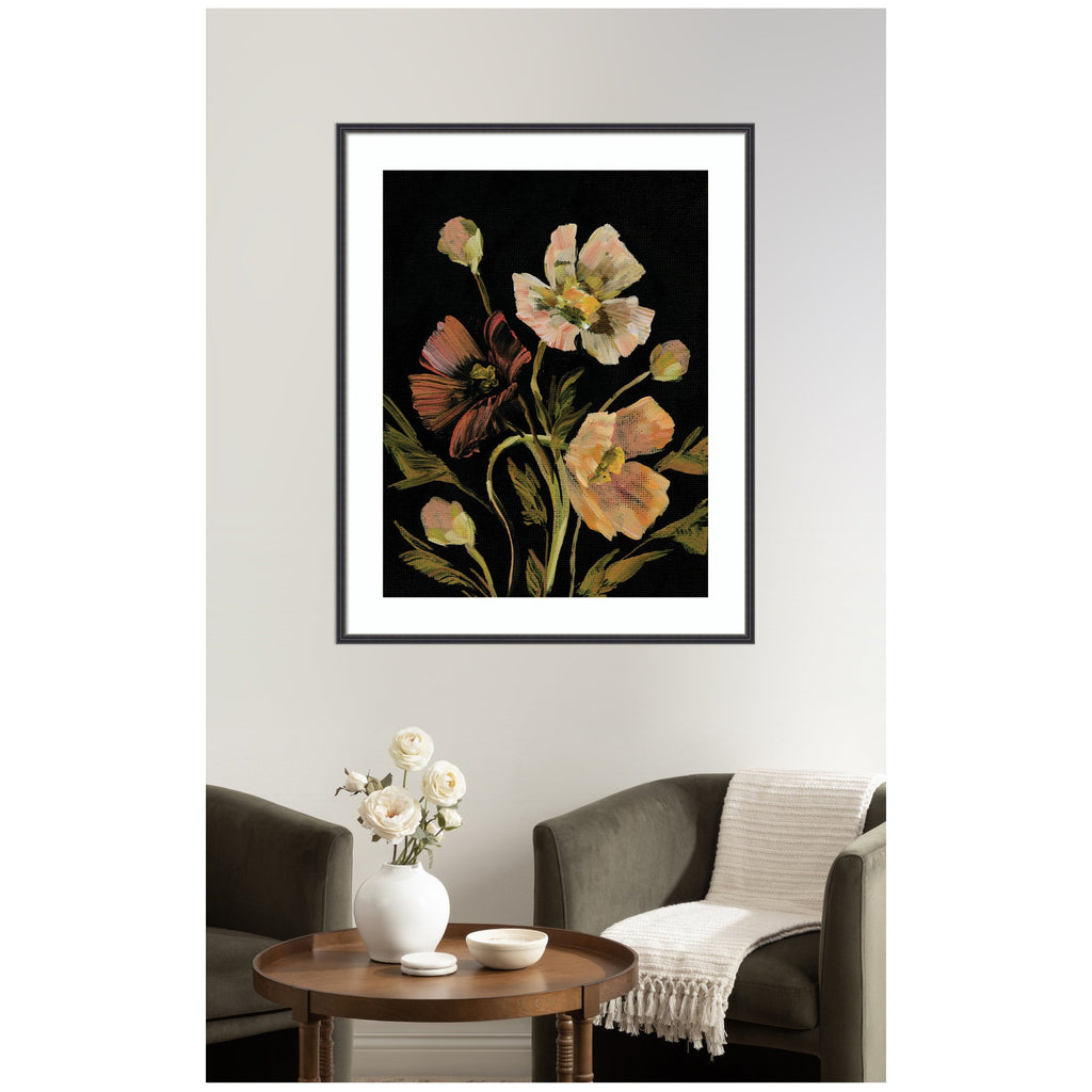 Framed Art Moody Floral 5 by Annie Quigley