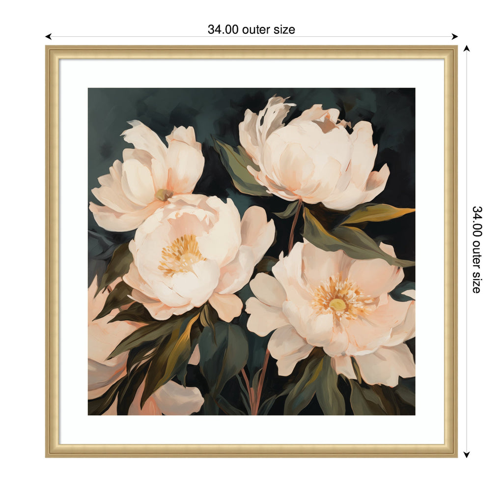 Framed Art Beautiful Painterly Floral Bouquets 2 by The Creative Bunch Studio