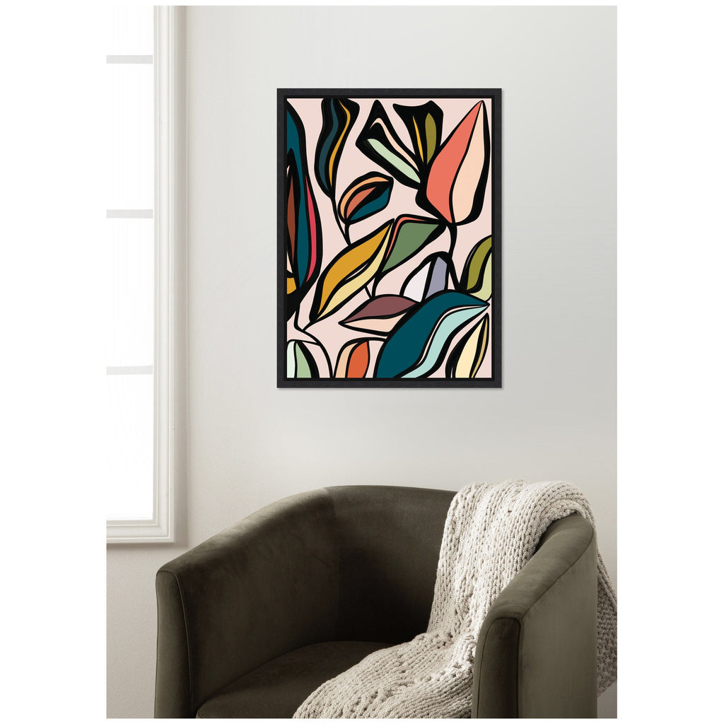 Fanciful Ficus Expansion by Alicia Bock Framed Canvas Wall Art Print