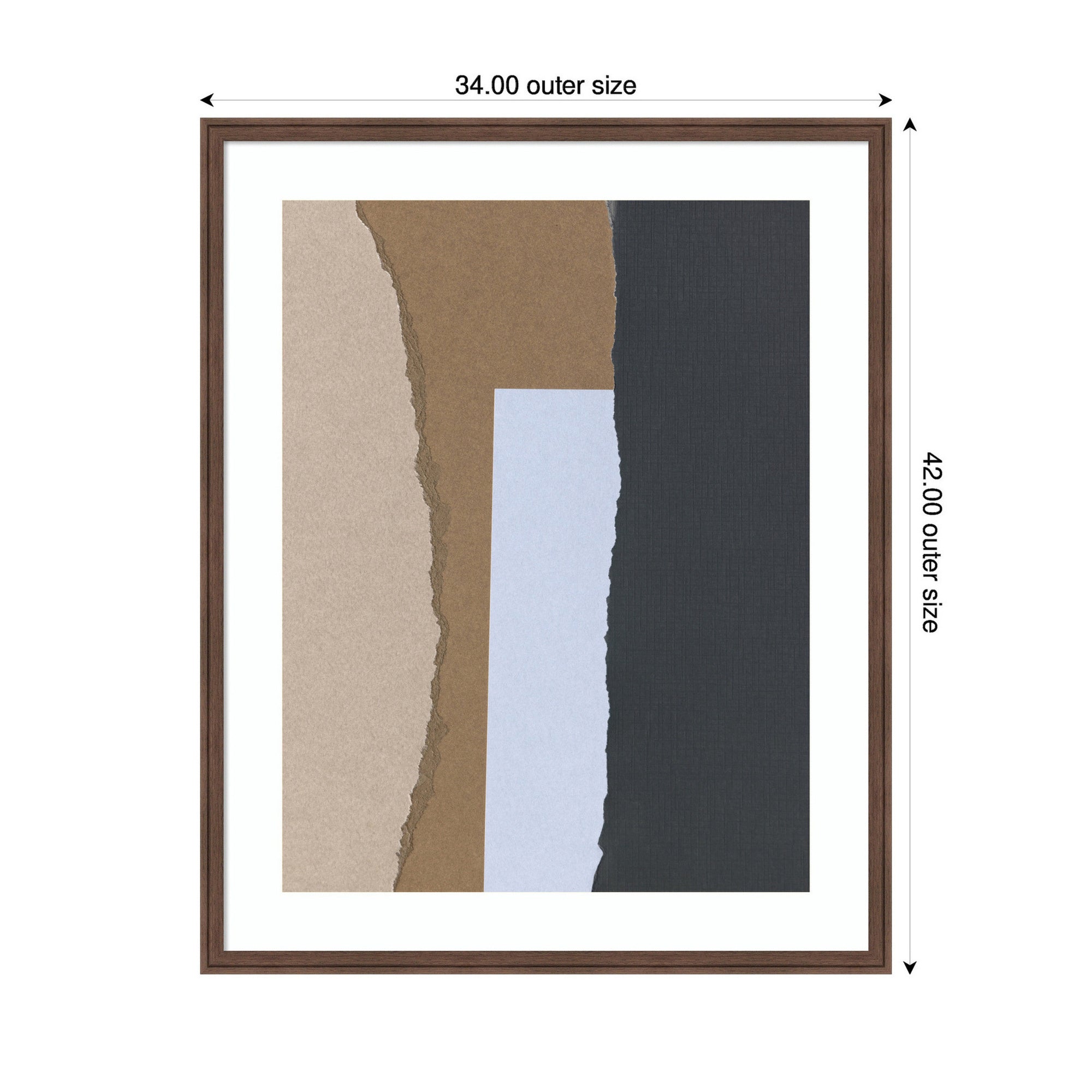 Torn Paper No3 by Mareike Bohmer Framed Wall Art Print