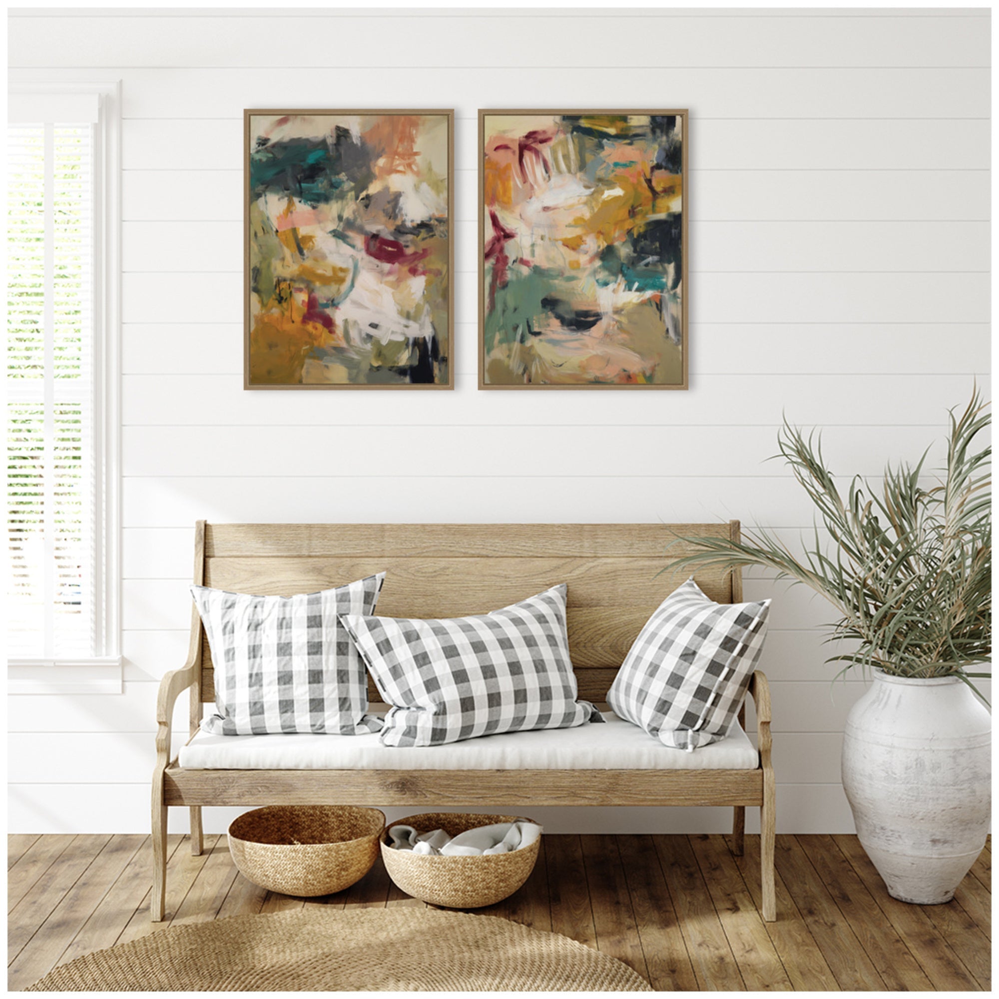 Painted Storm No. 1 & No. 2 2 Piece Framed Canvas Wall Art Set by Amy Lighthall