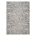 Geometrix 5'3" x 7'3" 3D Geometric Area Rug - Ivory/Gray