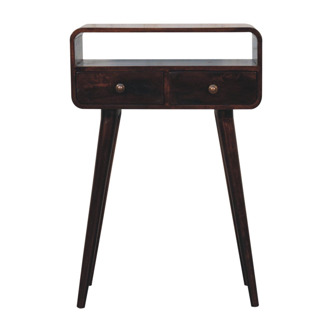 Curved Mango Wood Console Table