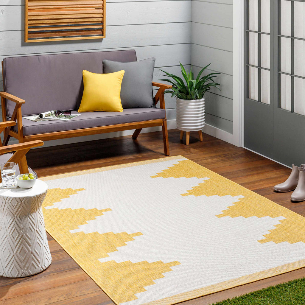 Djugun Yellow Outdoor Rug