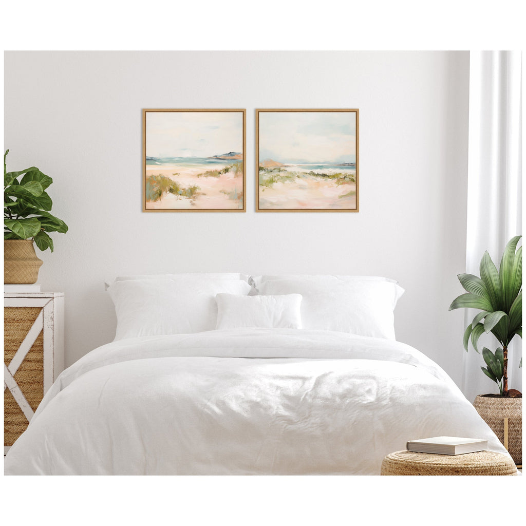 Tranquil Landscape Square 2 Piece Framed Canvas Wall Art Set by Amy Lighthall