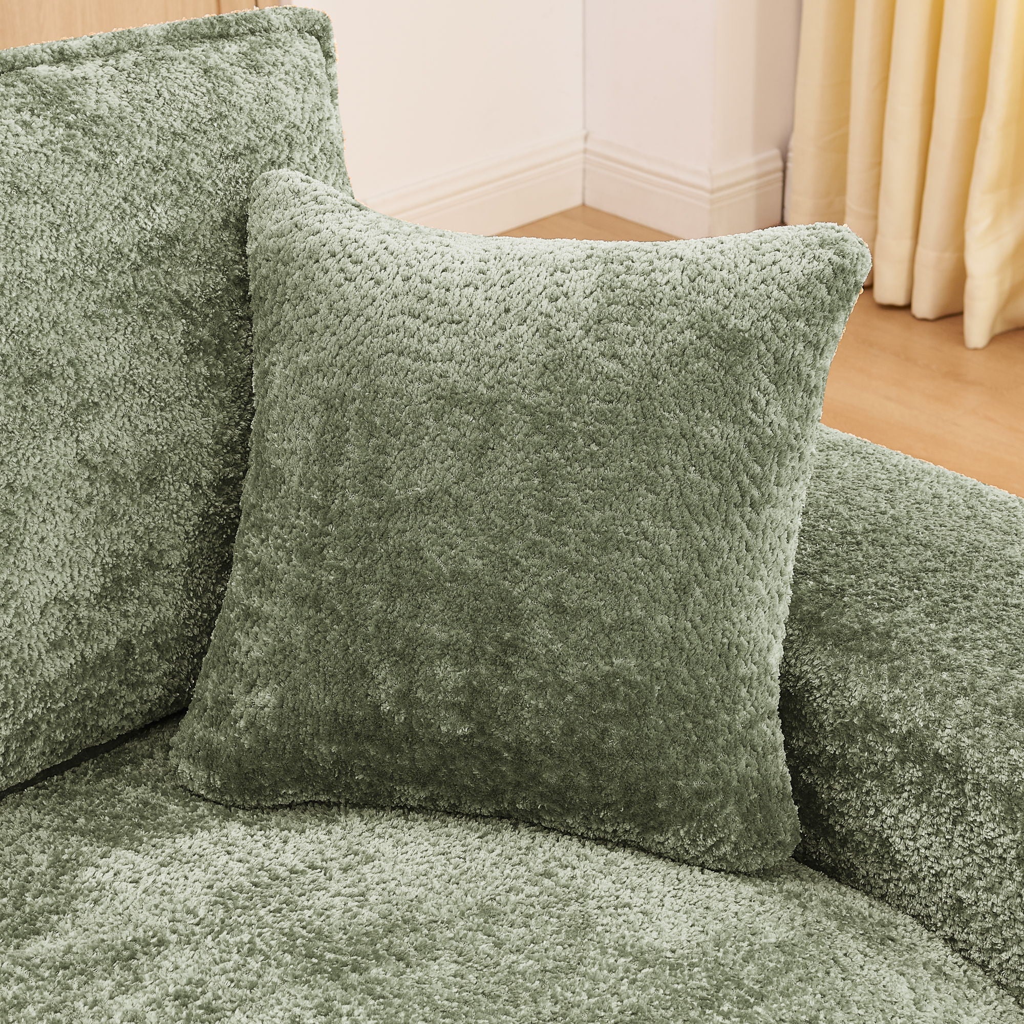 Cloud-Comfort Modular Sectional Sofa with Moveable Ottoman
