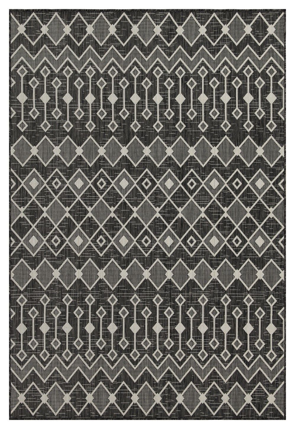 Sunshine 5'3" x 7'3" Indoor/Outdoor Area Rug - Anthracite