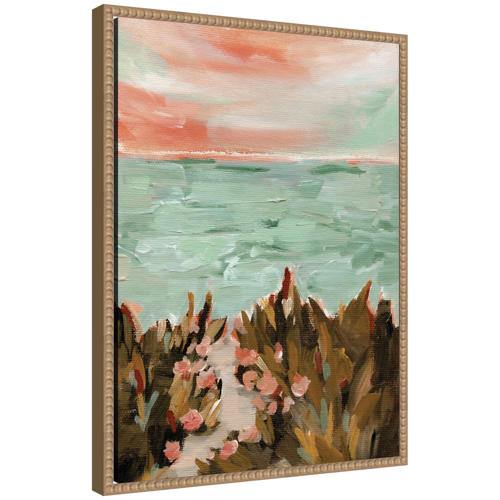 Sylvie Landscape 02 Beach Framed Canvas by Annie Quigley