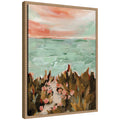 Sylvie Landscape 02 Beach Framed Canvas by Annie Quigley