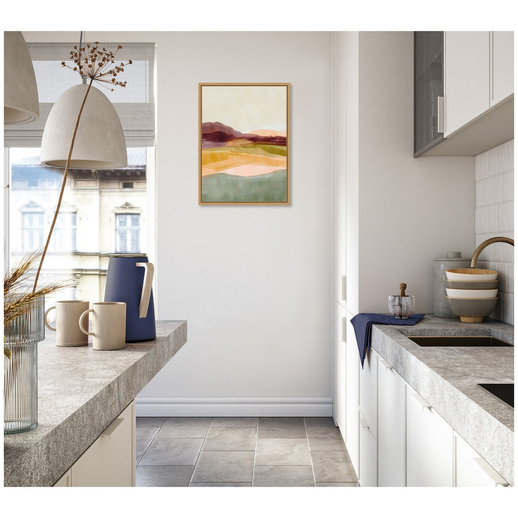 Sylvie Sunset Beauty Framed Canvas by Nikita Jariwala
