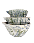 Marbled Ocean Mixing Bowls - Set of 3