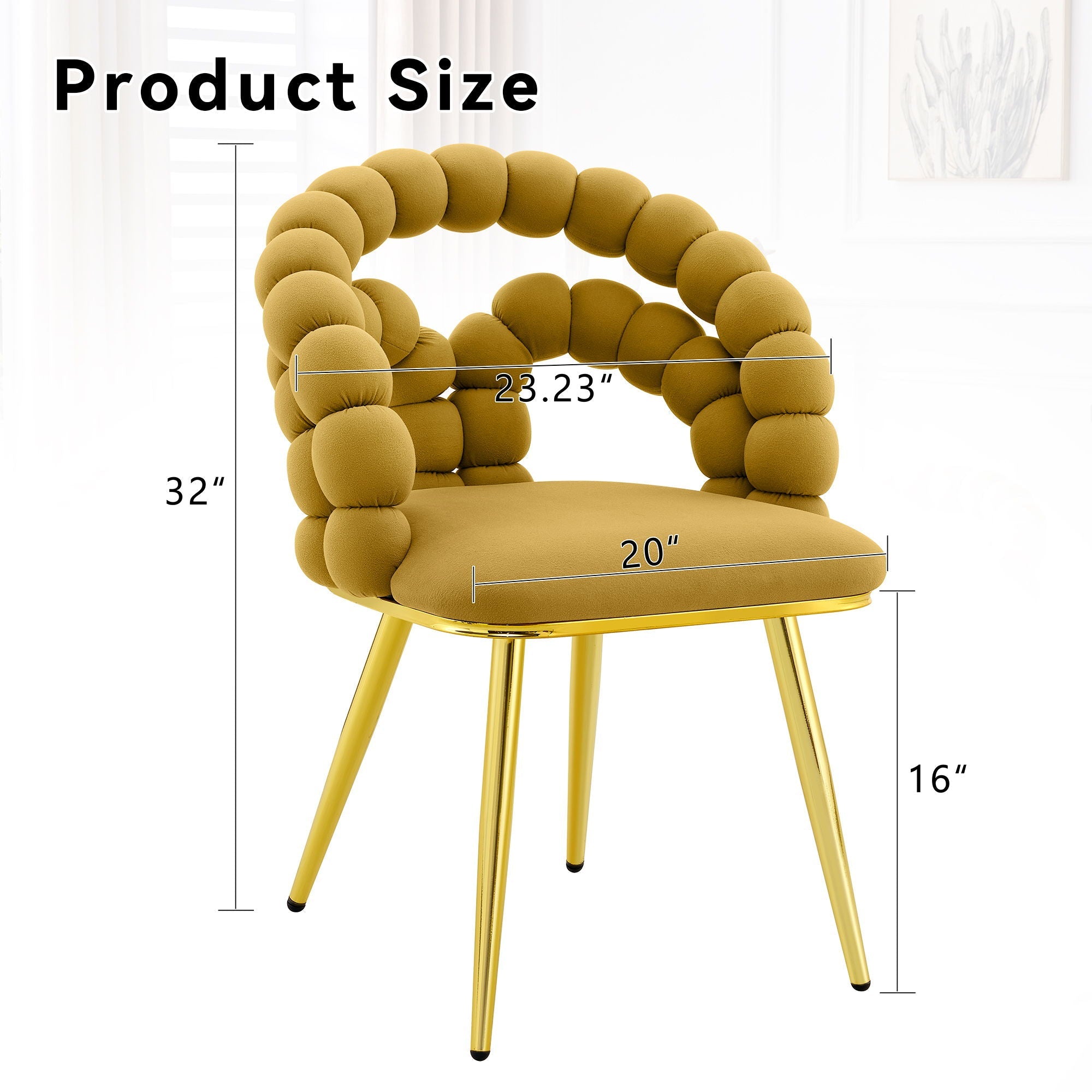 Puffy Bubble Dining Chairs — Set of 2