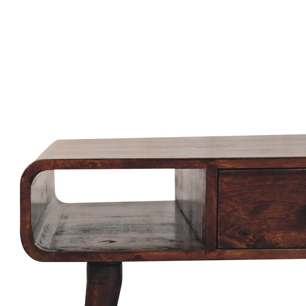 Curved Mango Wood Coffee Table