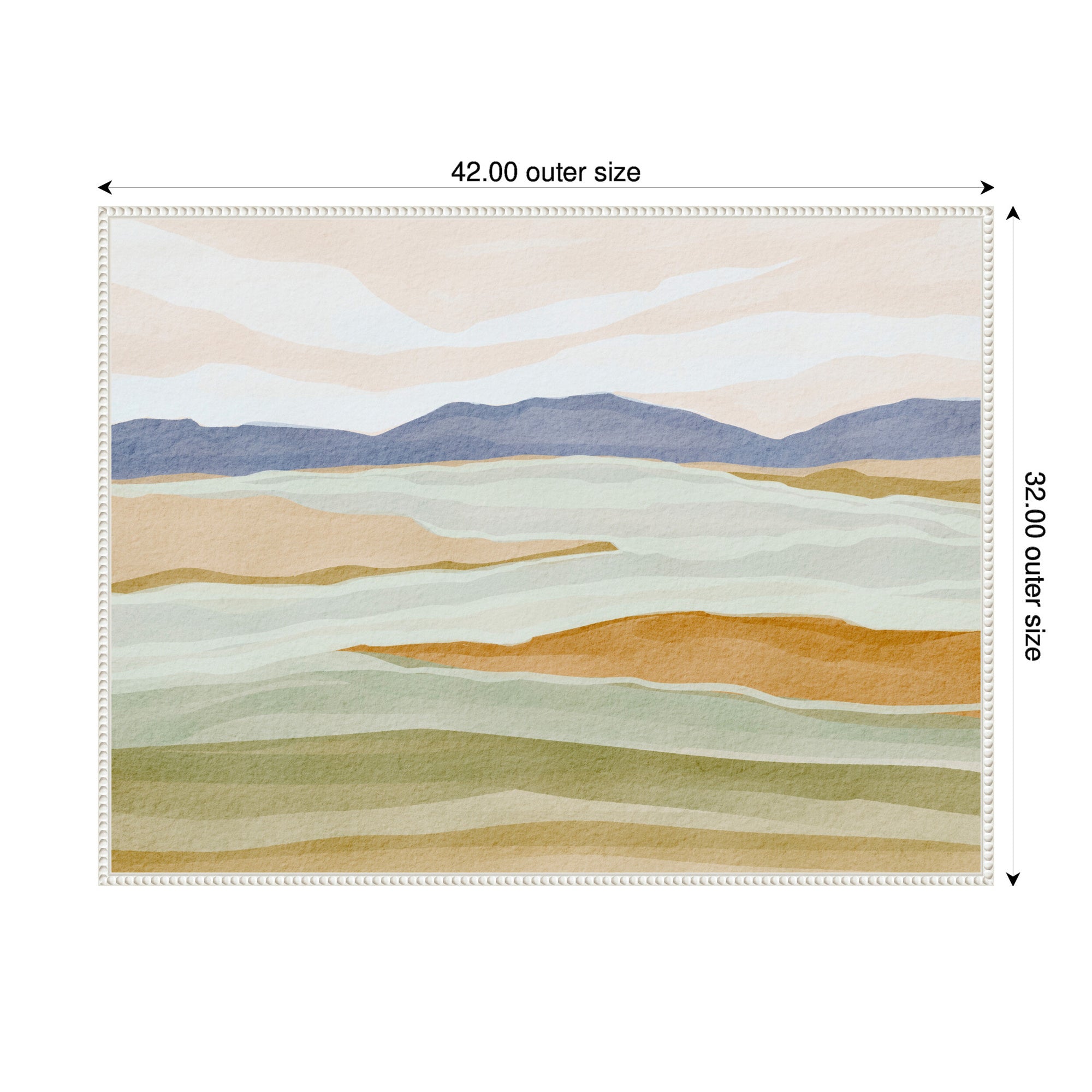 Sylvie Dreamy Hillscape Framed Canvas by Nikita Jariwala