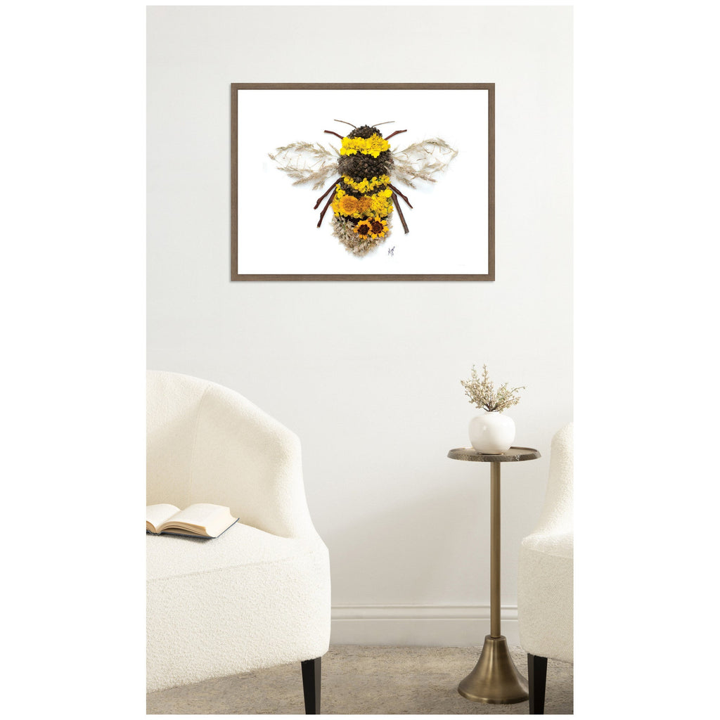 Bumble Bee Framed Canvas Art