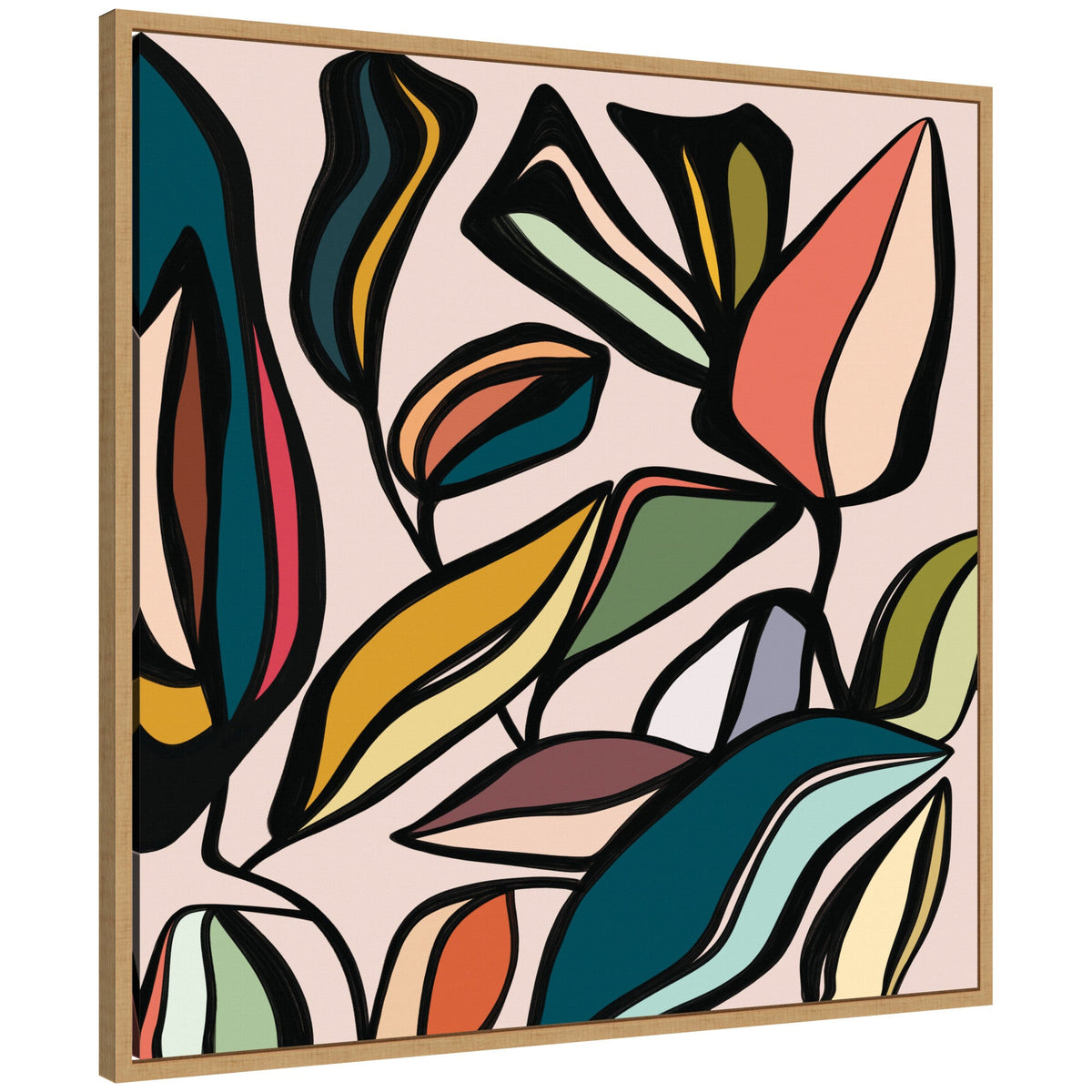 Fanciful Ficus Framed Canvas Wall Art