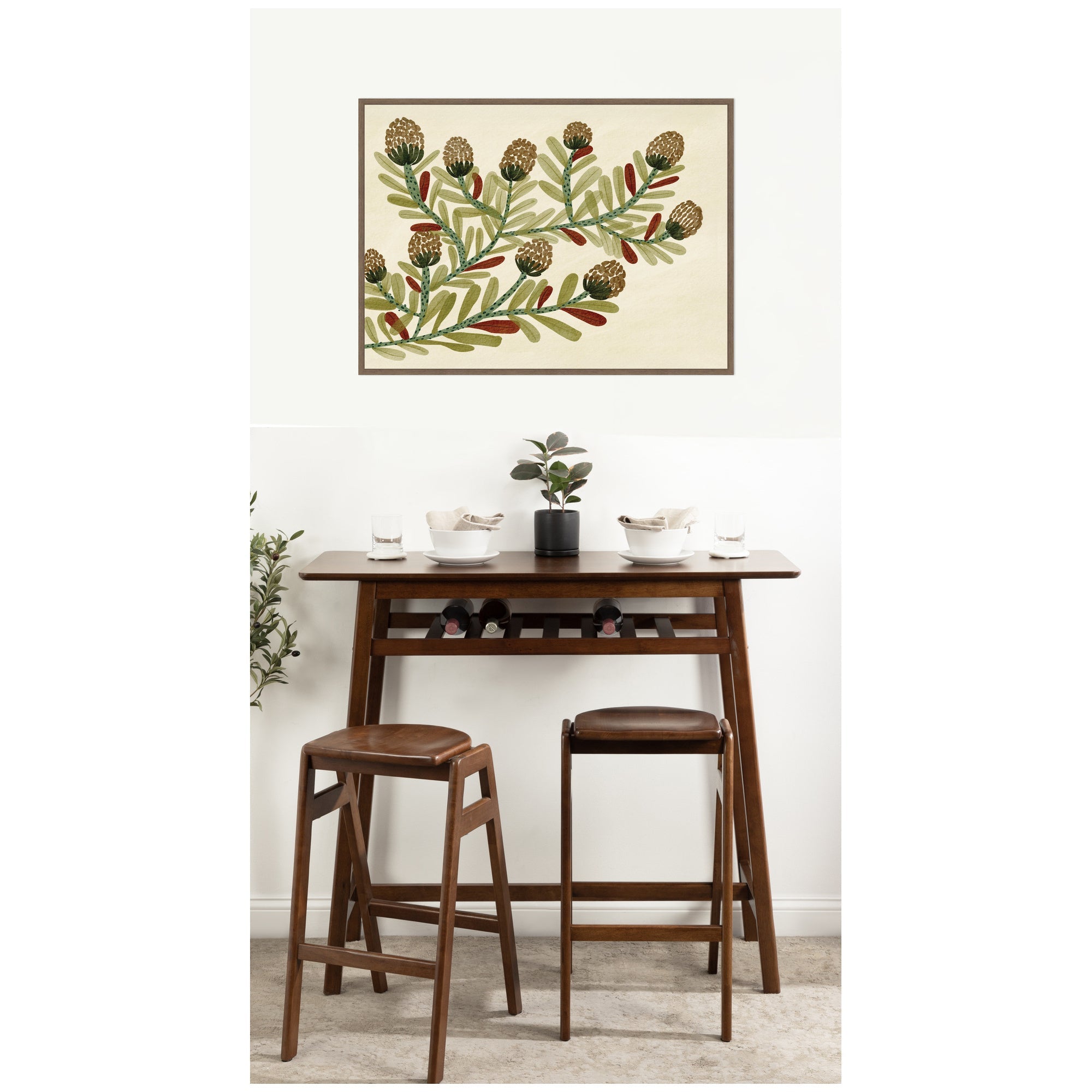 Natures Charm No. 2 by Nikita Jariwala Framed Canvas Wall Art Print