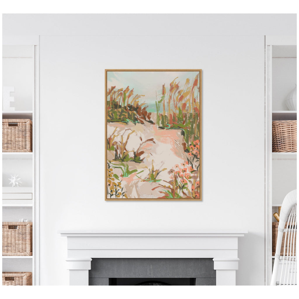 Sunrise Seascape by Annie Quigley Framed Canvas Wall Art Print