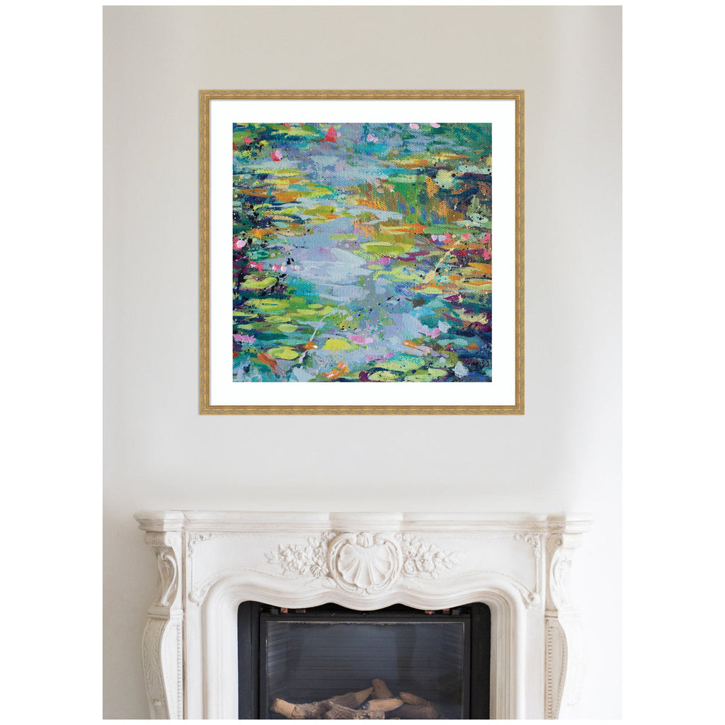 Framed Art Waterlilies at Giverny by Rachel Christopoulous