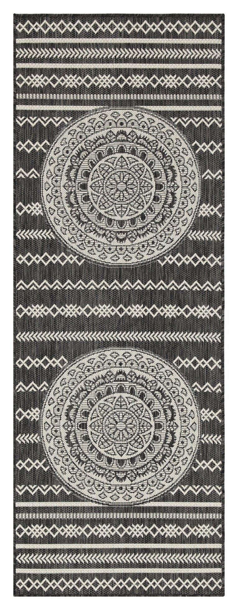 Sunshine 5'3" x 7'3" Indoor/Outdoor Area Rug - Anthracite